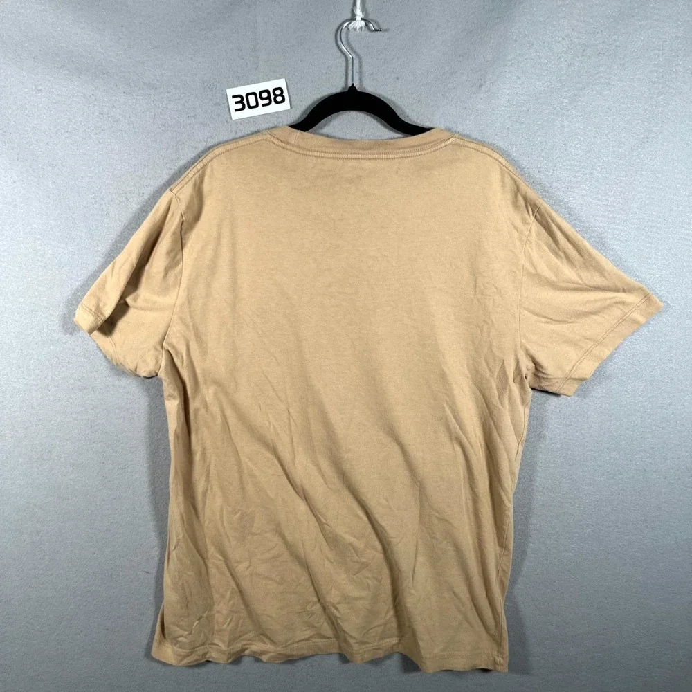 True Religion T Shirt Mens XL Beige Logo‎ Buddha Cotton Short Sleeve Pullover